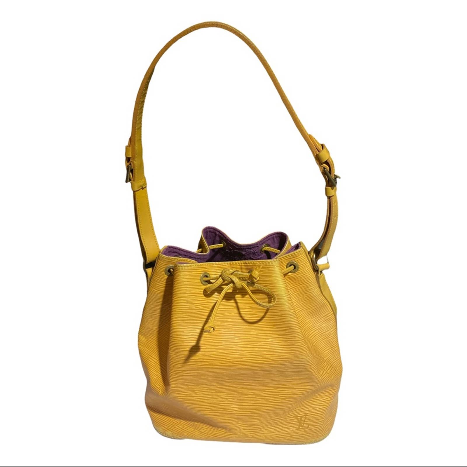 Louis Vuitton Shoulder Bag Petit Noe Yellow Epi